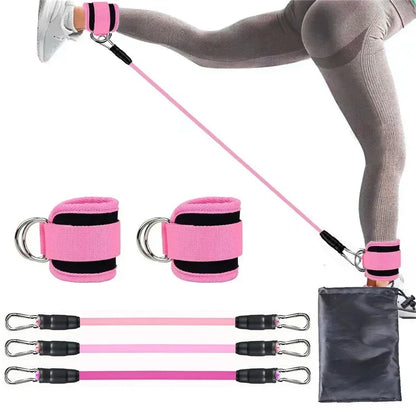 Ankle Straps Resistance Bands Set – Fitness Workout Exercise Equipment