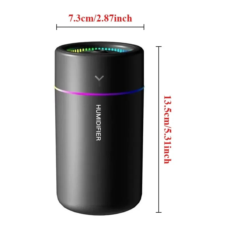 280mL Ultrasonic Aroma Diffuser with Colour Lights for Car Home Office