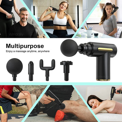 Mini Massage Gun Deep Tissue Percussion Massager Handheld Muscle Relief