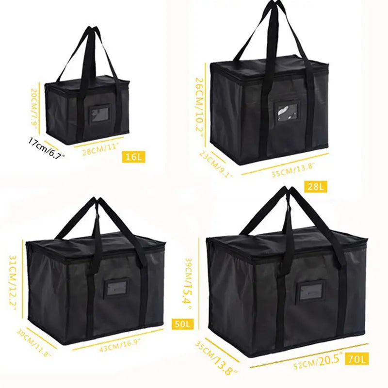 Insulated Food Delivery Bag 16L-62L Thermal Cooler Pizza Camping Picnic AU