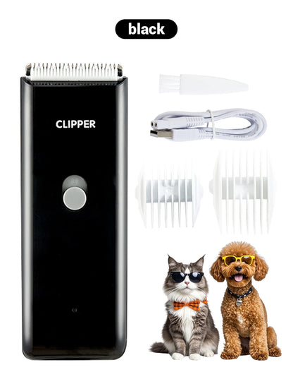 Dog Hair Clipper Cordless Rechargeable Pet Grooming Trimmer Low Noise