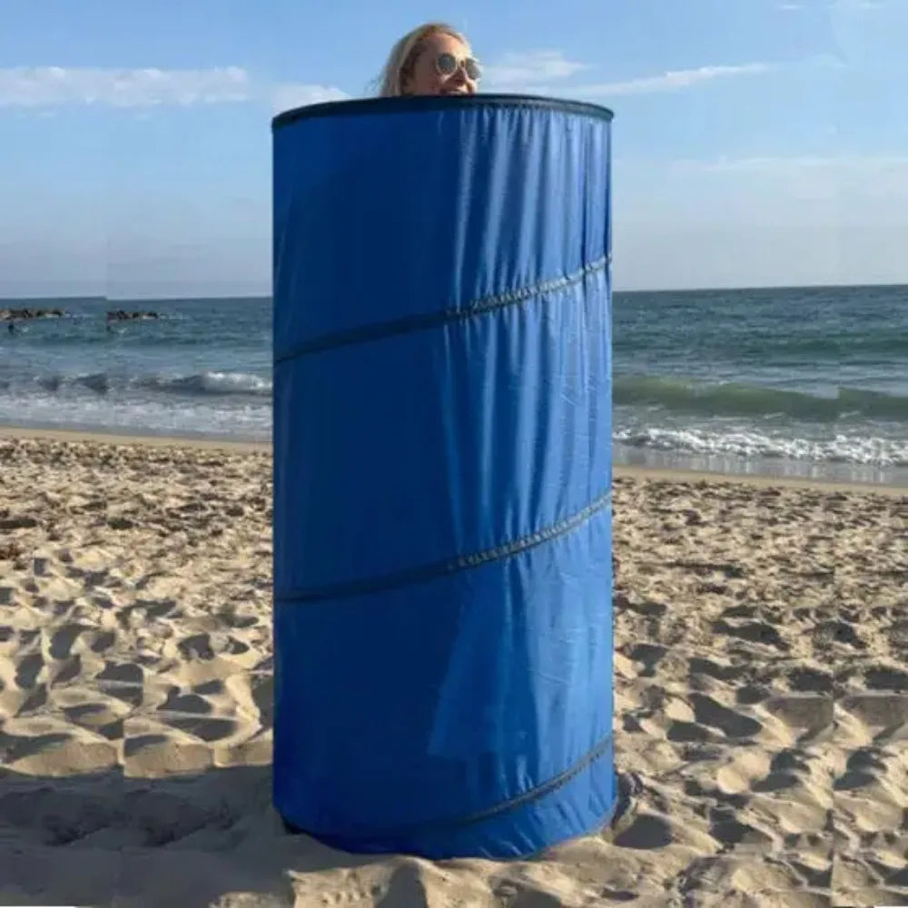Pop Up Changing Room Tent 68x150cm Portable Privacy Pod Oxford Cloth Blue