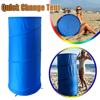 Pop Up Changing Room Tent 68x150cm Portable Privacy Pod Oxford Cloth Blue