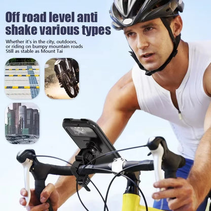 Waterproof Motorcycle Phone Holder 360° Rotation Bike Mount 5.5-6.9 Inch