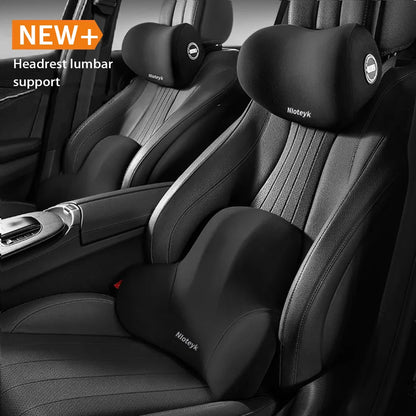 Memory Foam Car Neck Pillow Lumbar Support Cushion Travel Headrest