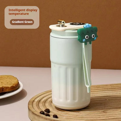 450ml Stainless Steel Insulated Bottle LED Temperature Display Travel Mug