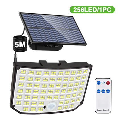 Solar Motion Sensor Light 328/348 LED Outdoor Waterproof IP65 Garden Wall