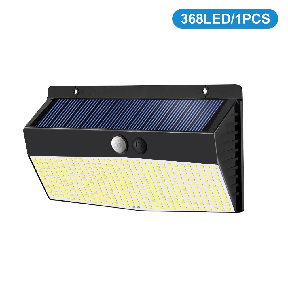Solar Motion Sensor Light Outdoor 528/418/138 LED Waterproof Floodlight