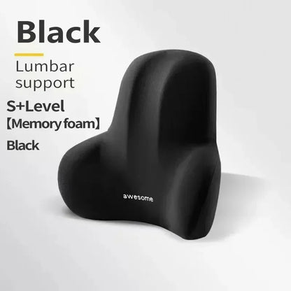 Memory Foam Lumbar Support Cushion for Car Office Chair Back Pain Relief