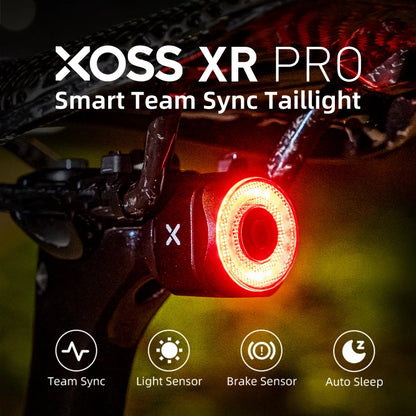 Smart Bike Tail Light Auto Brake Sensing Team Sync Rechargeable LED