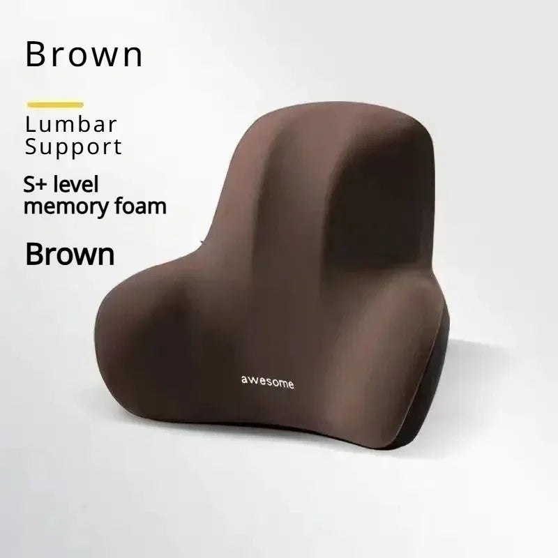 Memory Foam Lumbar Support Cushion for Car Office Chair Back Pain Relief