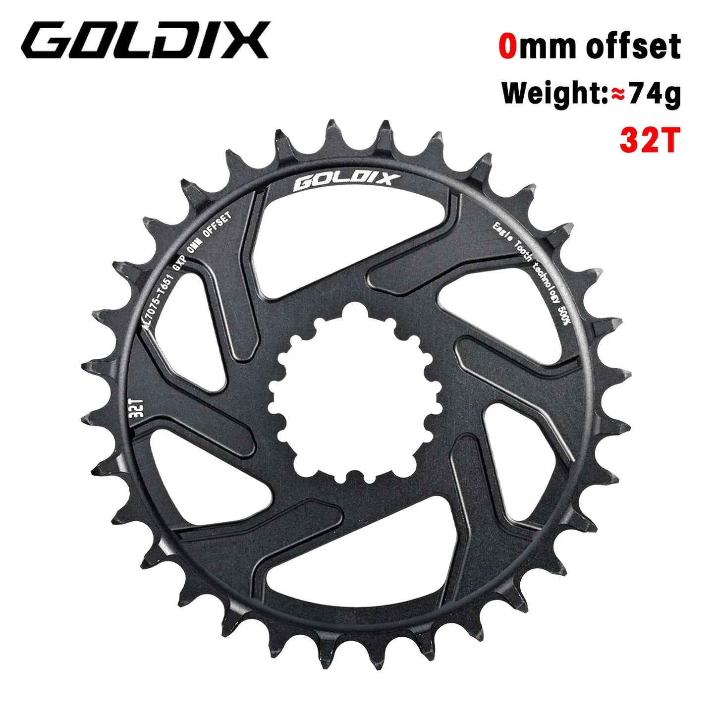 MTB Road Bike Chainring Narrow Wide 0/3/6mm Offset 8-12 Speed 7075 Alloy