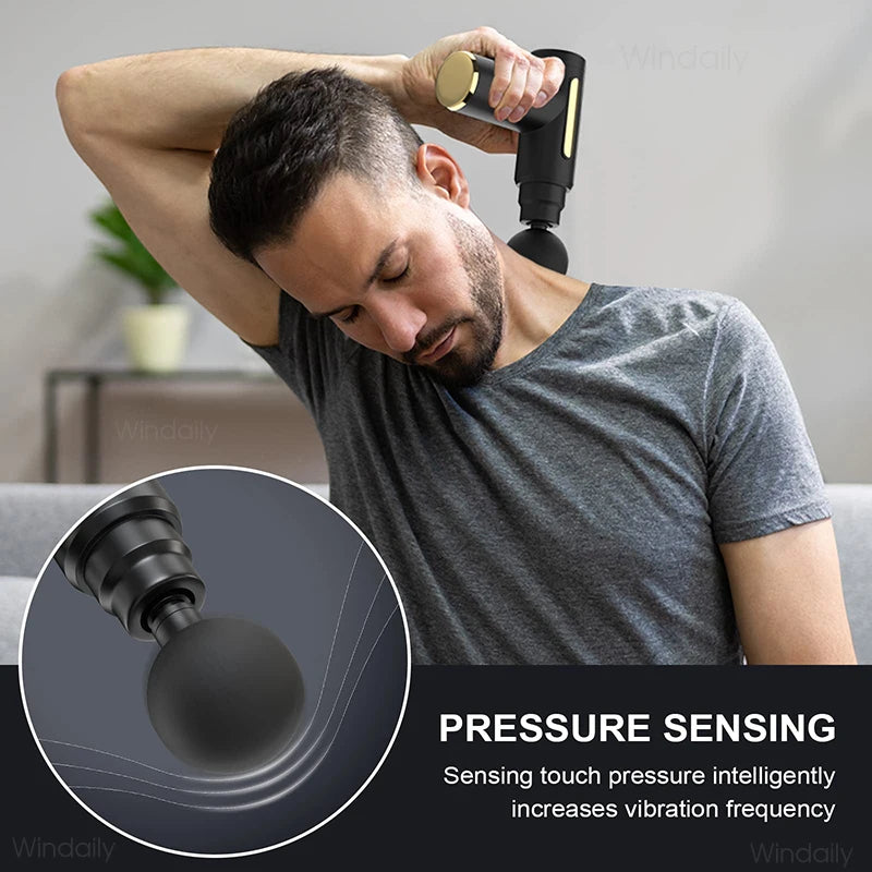 Mini Massage Gun Deep Tissue Percussion Massager Handheld Muscle Relief