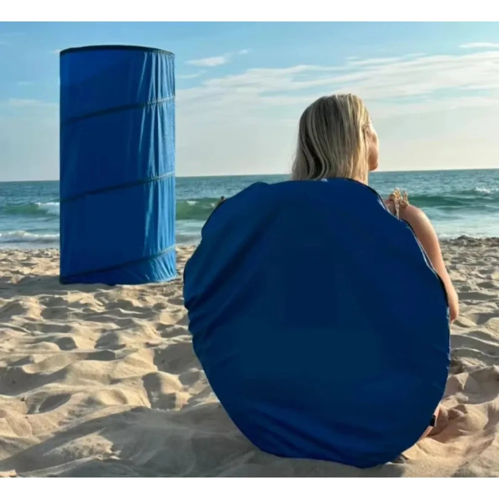 Pop Up Changing Room Tent 68x150cm Portable Privacy Pod Oxford Cloth Blue