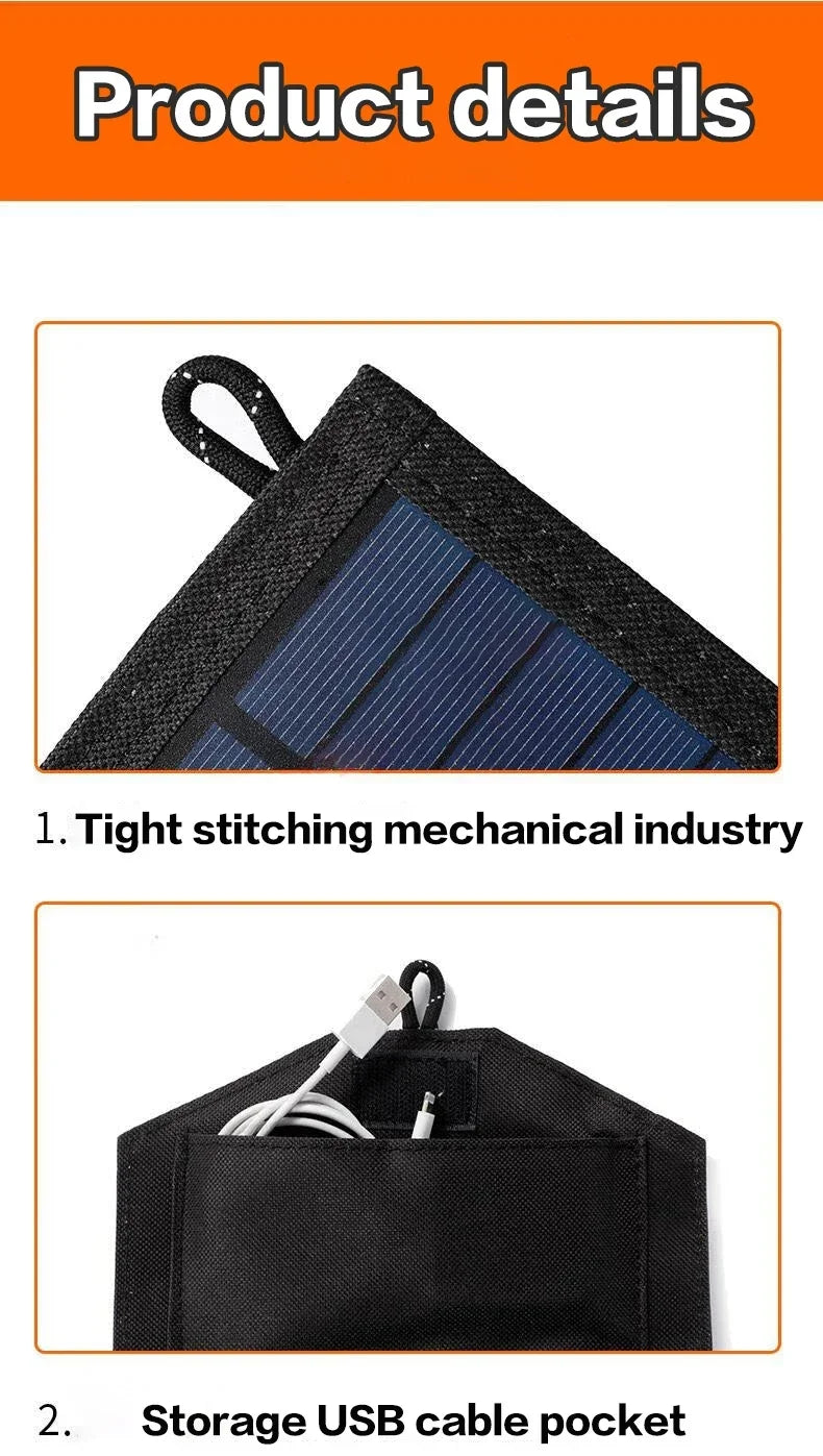 100W Foldable Solar Panel Portable USB Charger Camping Hiking Outdoor AU