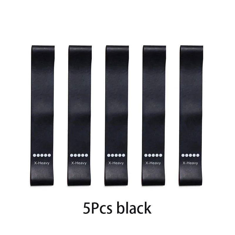 Resistance Bands Set 5 Piece Latex Loop Exercise Fitness Yoga Pilates