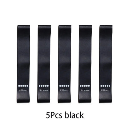 Resistance Bands Set 5 Piece Latex Loop Exercise Fitness Yoga Pilates