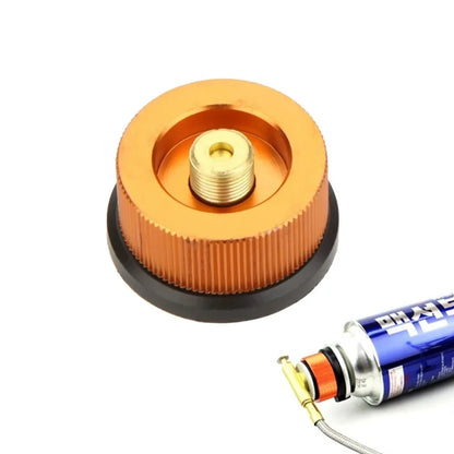 Gas Cartridge Adapter Split Type Camping Stove Converter Auto-Off Valve