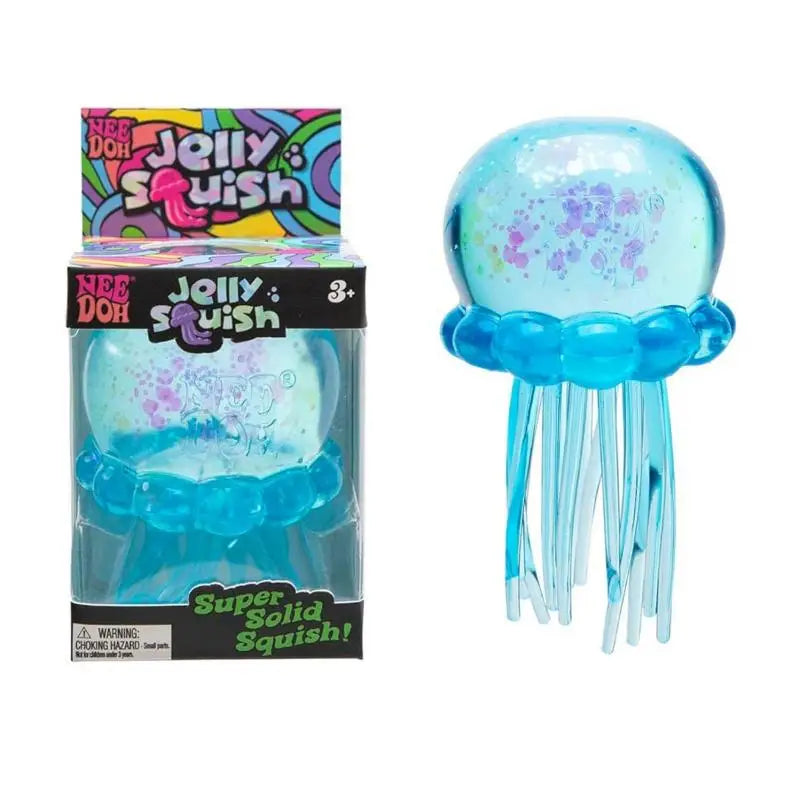 Needoh Fuzz Ball Jellyfish Squishy Stress Relief Sensory Toy Blind Box