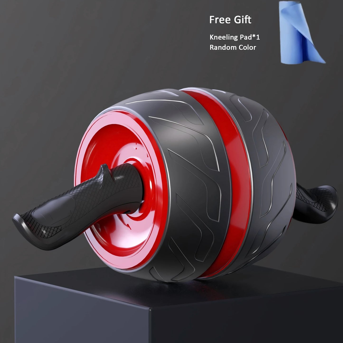 Ab Roller Wheel with Knee Pad Spring Rebound Core Strength Trainer