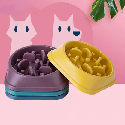 Slow Feeder Dog Bowl Non-Slip Puzzle Design for Small to Medium Dogs