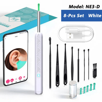 Ear Wax Removal Camera Tool with 5MP HD Endoscope & LED Light