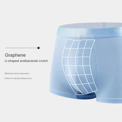 Men's Boxer Shorts 4 Pack Ice Silk Breathable Underwear L-6XL