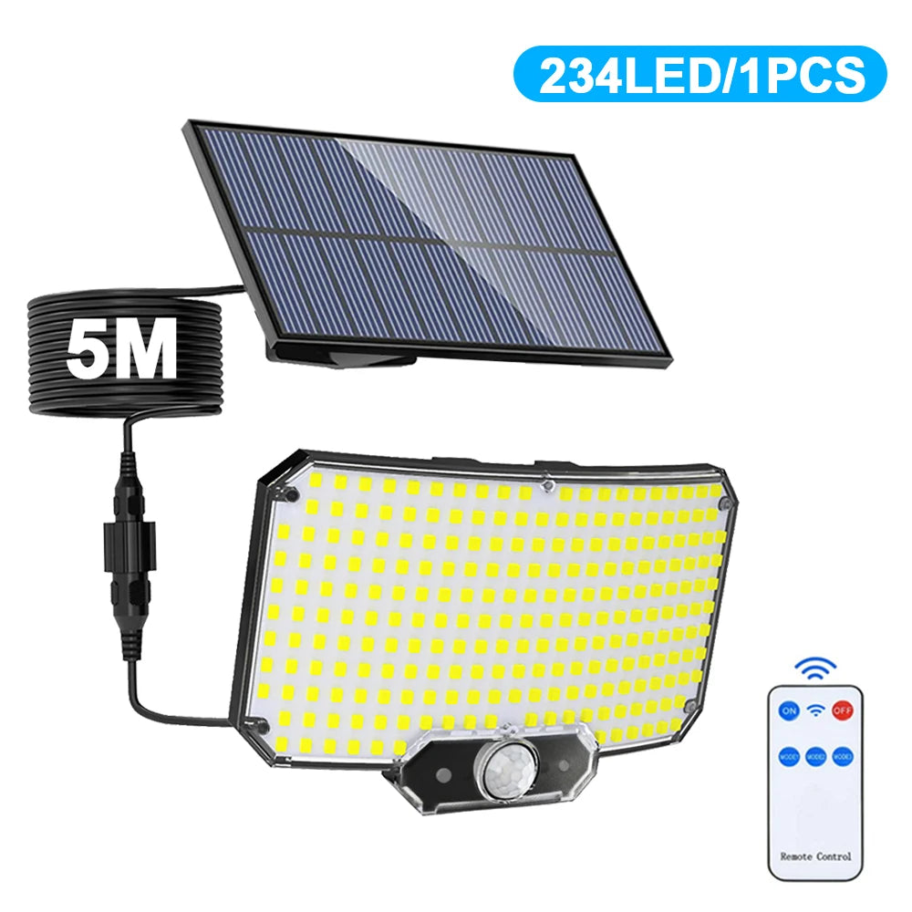Solar Outdoor Lights 366 LED Motion Sensor Security Light Waterproof Garden