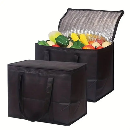Insulated Cooler Bag 41L Foldable Reusable Grocery Food Delivery Thermal