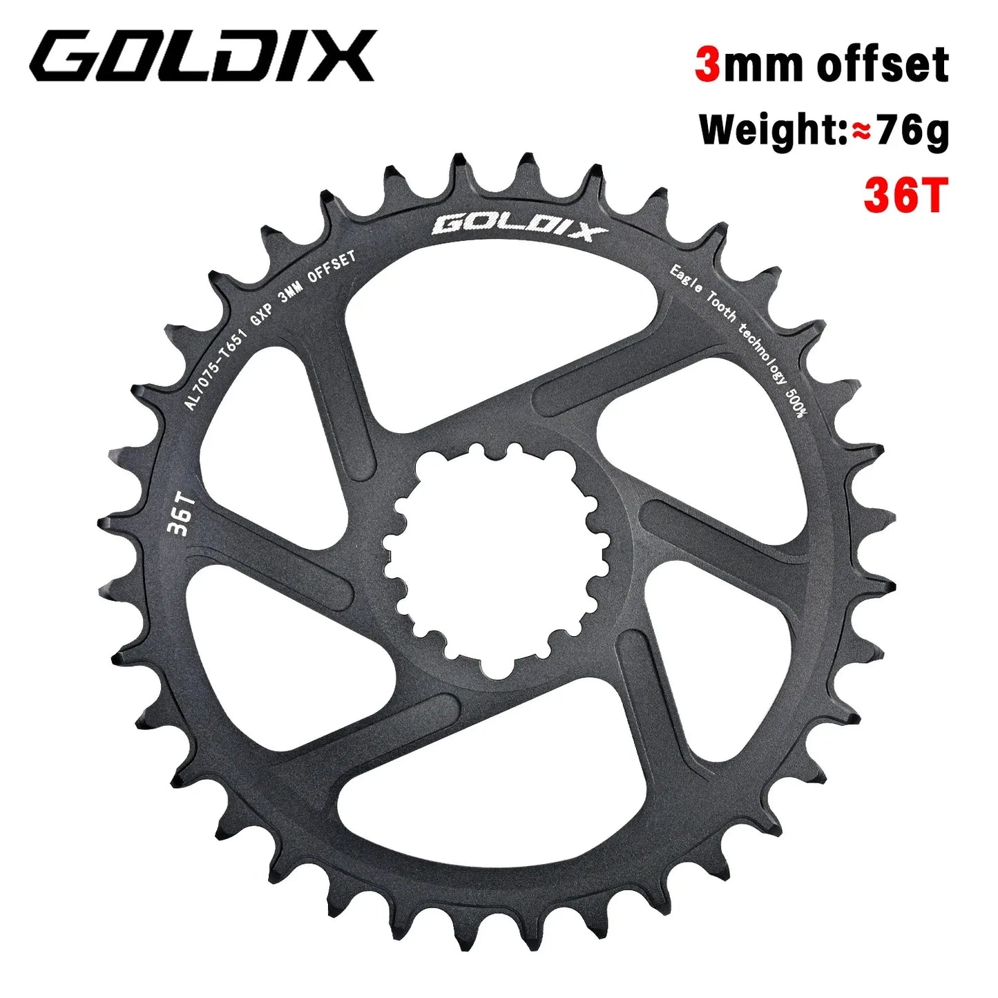MTB Road Bike Chainring Narrow Wide 8-12 Speed 3 Bolt 7075 Alloy