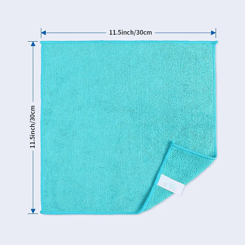 Microfiber Car Cleaning Cloths 30x30cm Double Layer Lint Free Towels