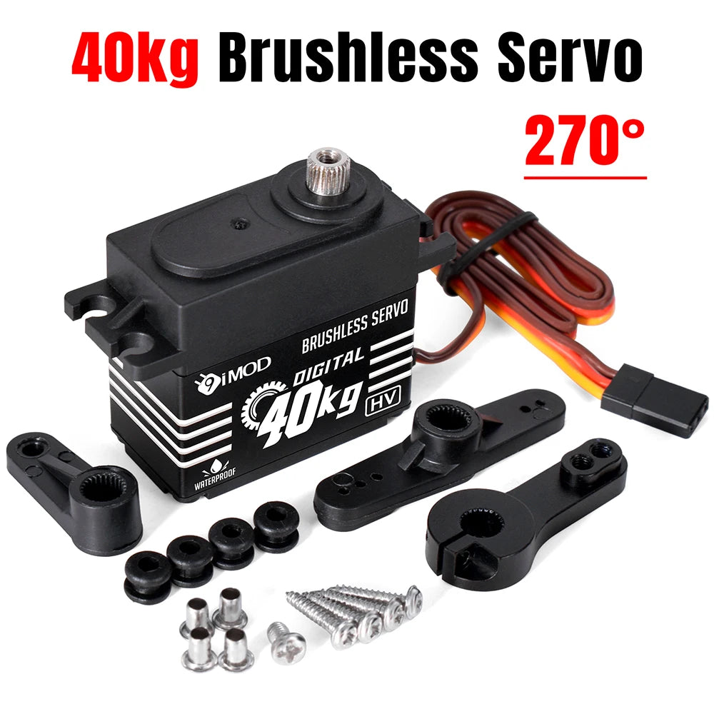 Brushless Servo 20KG-40KG Waterproof Metal Gear for 1/8 1/10 RC Crawler