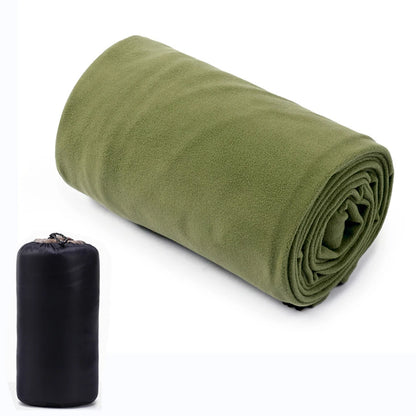 Fleece Sleeping Bag Liner Lightweight Portable 180cm Camping Travel Sheet