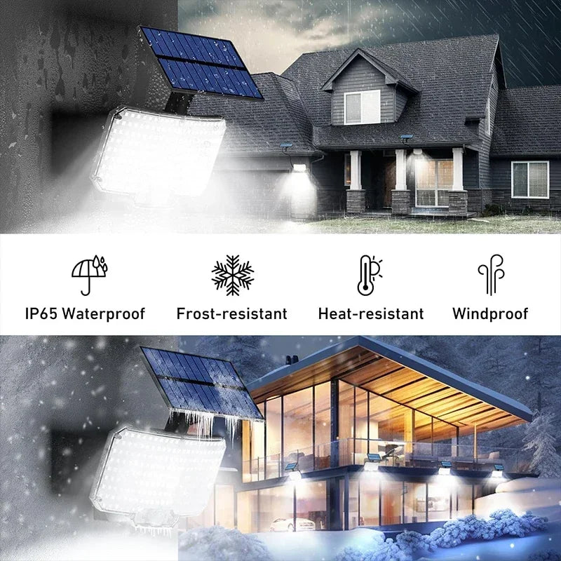 Solar Motion Sensor Light 234 LED Outdoor Waterproof Garden Security Lamp