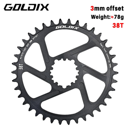 MTB Road Bike Chainring Narrow Wide 0/3/6mm Offset 8-12 Speed 7075 Alloy