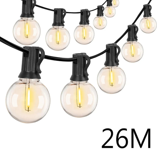 LED Festoon String Lights G40 Globe Outdoor Waterproof Garden Party Decor