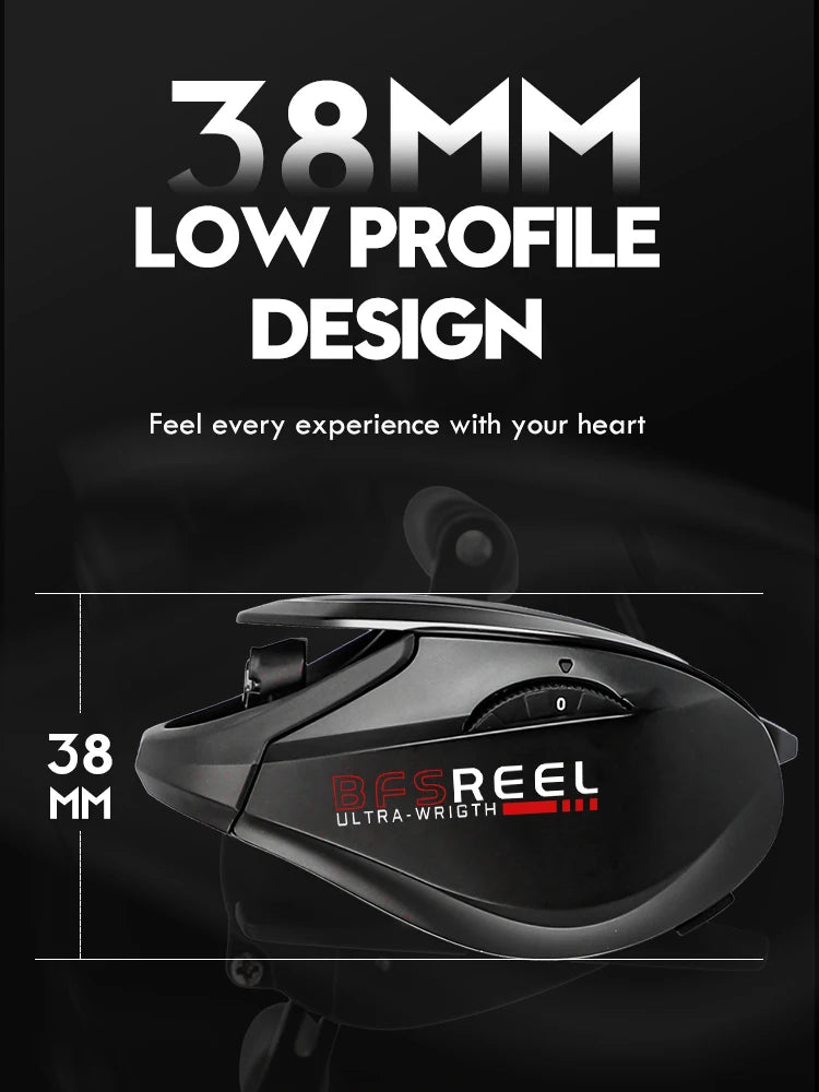 Baitcasting Reel 160g Ultralight 7.2:1 Gear Ratio Saltwater Fishing