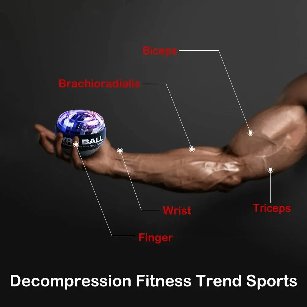 Gyroscopic Wrist Ball Forearm Trainer Self-Starting Power Exerciser