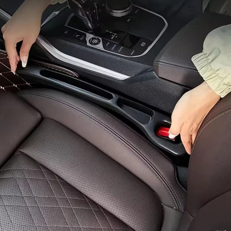 Car Seat Gap Filler Organizer 2pc PU Leather Universal Storage Strip