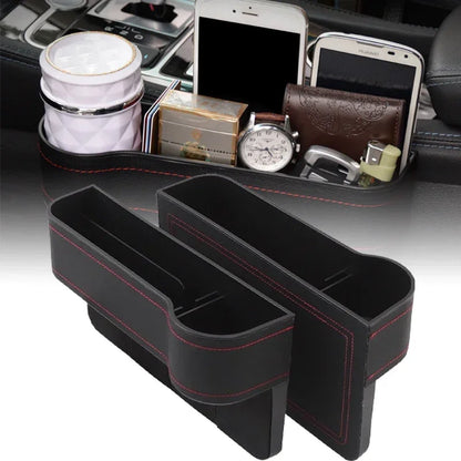 Car Seat Gap Filler Organiser Storage Box Leather PU Pocket Holder AU