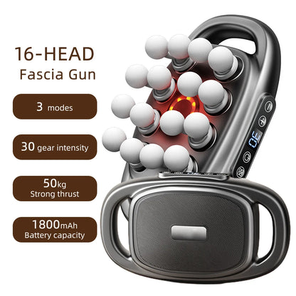 Massage Gun 16 Heads Deep Tissue Percussion Massager Muscle Recovery