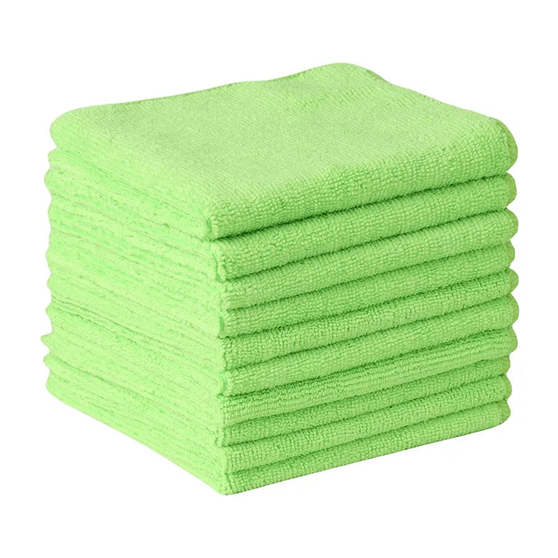 Microfiber Car Cleaning Cloths 30x30cm Double Layer Lint Free Towels