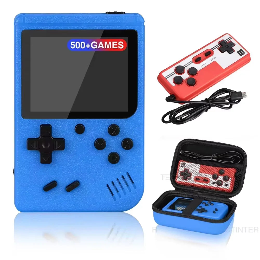 Retro Handheld Game Console 500 Built-In Games 2.4" Screen Rechargeable