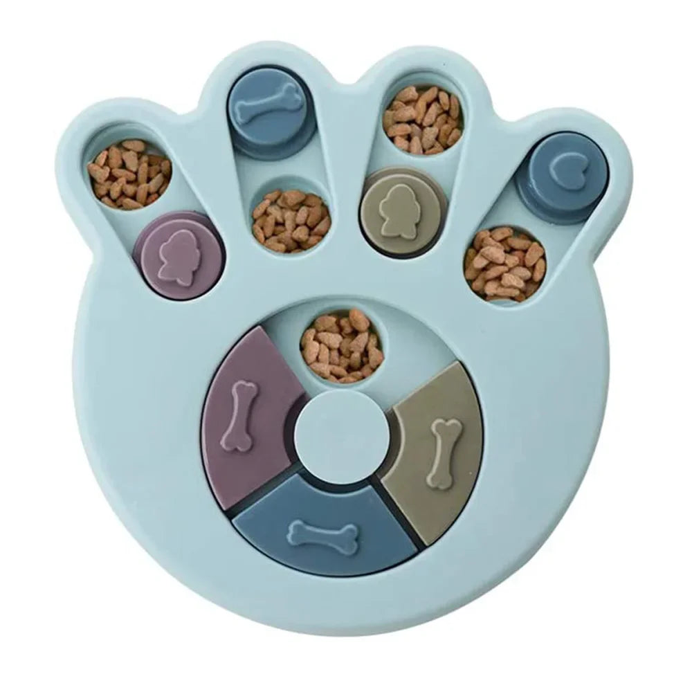 Dog Puzzle Slow Feeder Interactive IQ Toy Food Dispenser Bowl