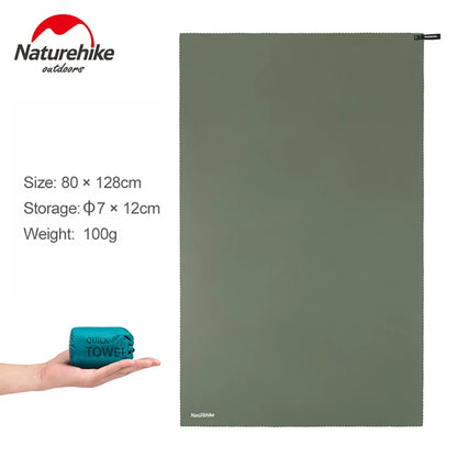 Quick Dry Microfibre Towel 40x80cm & 80x128cm Camping Beach Gym Travel