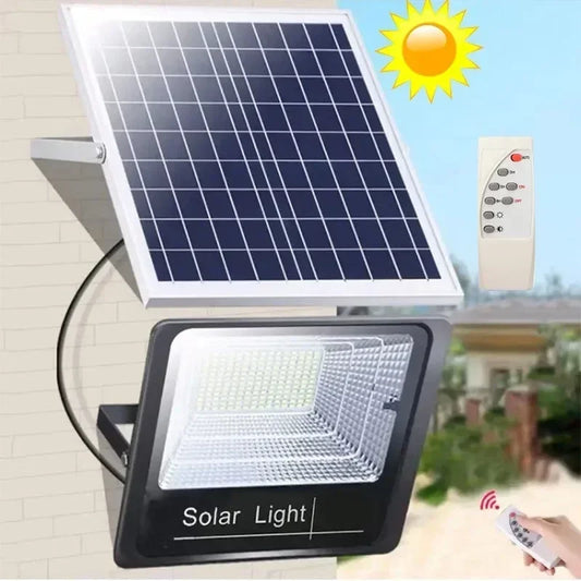 Solar Flood Light 30W Outdoor Waterproof IP67 Remote Control Adjustable