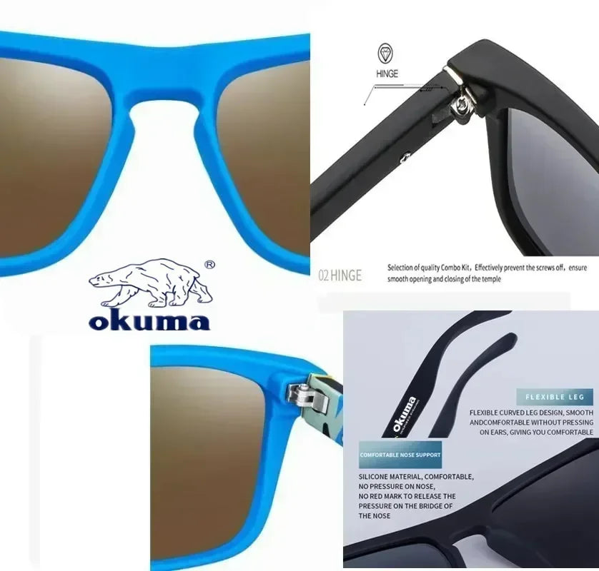 Polarised Sunglasses UV400 Protection Lightweight Unisex Eyewear for Fishing Driving Cycling