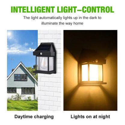 Solar Wall Light 30W Motion Sensor IP65 Waterproof Outdoor Garden Light