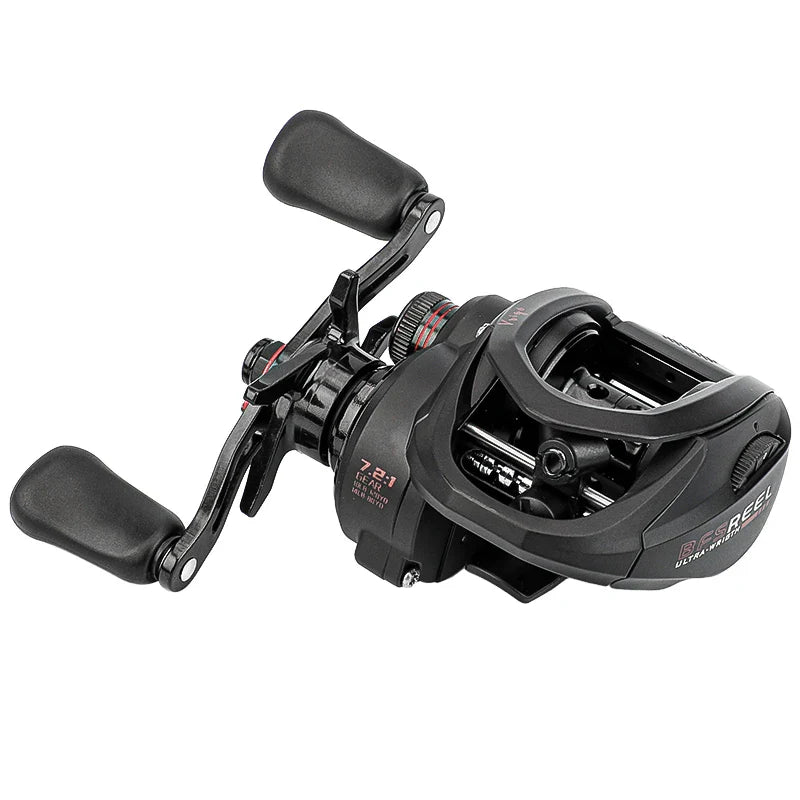 Baitcasting Fishing Reel 7.2:1 Gear Ratio 6+1BB Saltwater Ultralight 160g