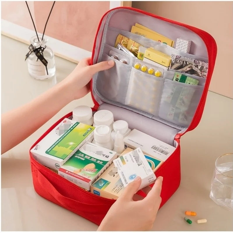 First Aid Kit Organiser 3-Piece Set Portable Medical Storage Bag Travel